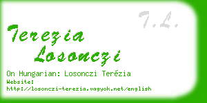 terezia losonczi business card