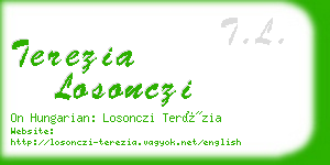 terezia losonczi business card